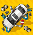 repair car station vector image vector image