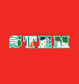 stem concept word art vector image