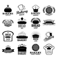 bakery vintage design elements logos set vector image