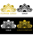 graphic stylized floral symbol abstract flower vector image