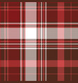 red check plaid textile seamless pattern vector image