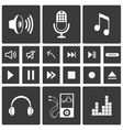 sound icons vector image vector image