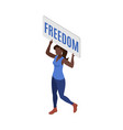 activist isometric vector image vector image