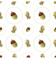 autumn leaves pattern seamless oak leaves vector image