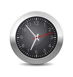 White clock Royalty Free Vector Image - VectorStock