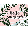 summer background cool modern leaves vector image