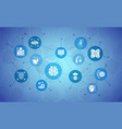 artificial intelligence promotion icons vector image vector image