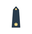 major lieutenant commander rank insignia isolated vector image vector image