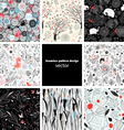 different graphic patterns vector image vector image
