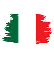 isolated italian flag vector image
