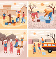 water scarcity square compositions vector image vector image