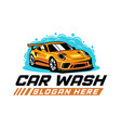 car wash logo vector image