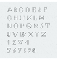 newspaper style font vector image