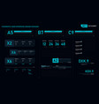 futuristic user interface design element set 01 vector image