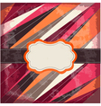 vintage card with frame vector image vector image