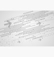 data is running in the internet vector image