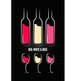 wine glass bottle label design background vector image vector image