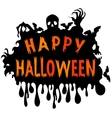 happy halloween card vector image