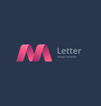 letter m logo icon design template elements vector image