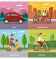 personal transport concept vector image