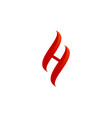 hot letter h logo icon design vector image