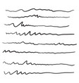 collection underline vector image vector image