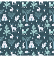 wild winter forest vector image