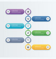 6 infographic timeline template business concept vector image vector image