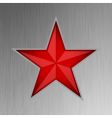 red star design vector image