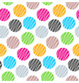 geometric seamless pattern hand drawn vector image vector image