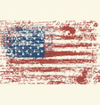 grunge usa flag vintage american flag vector image