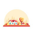 houses vector image