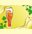 beer poster design template paper cut vector image vector image
