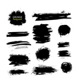 grunge ink background set abstract vector image vector image