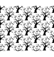seamless halloween trees backgrounds vector image