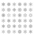 snowflakes icon pixel perfect editable stroke vector image