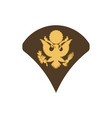 specialist enlisted military rank stripe isolated vector image vector image