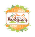 thanksgiving typographyhappy day vector image