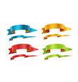 different color ribbons collection template vector image