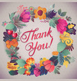 Thank you card in bright colors Royalty Free Vector Image