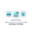 greywater treatment concept icon vector image