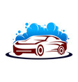 logo car wash on white background vector image