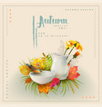 autumn poster template vector image