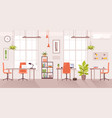 office workplace cartoon flat vector image vector image