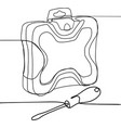 pliers for craftsmen tools on a black and white vector image