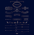 vintage labels and banners vector image