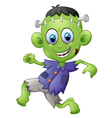 cartoon frankenstein kid vector image