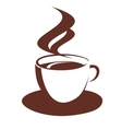 doodle sketch of steaming coffee cup vector image