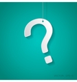question mark icon eps10 vector image