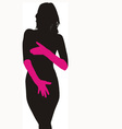 shy naked woman vector image vector image